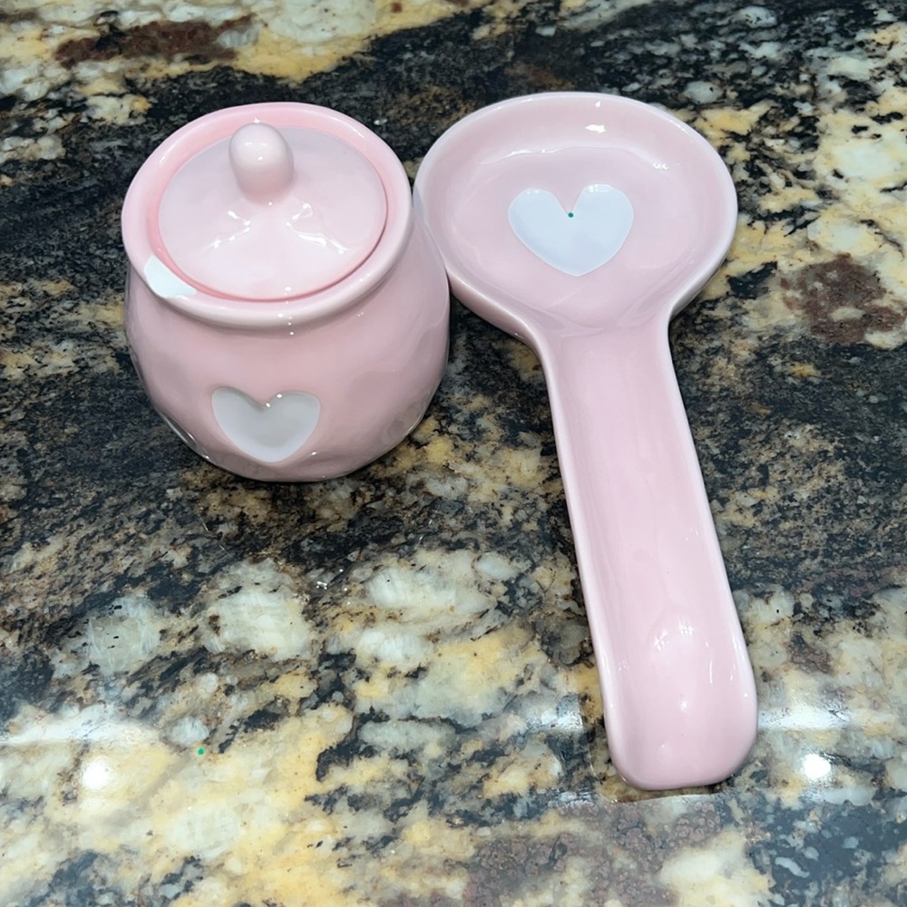 Pink kitchen set